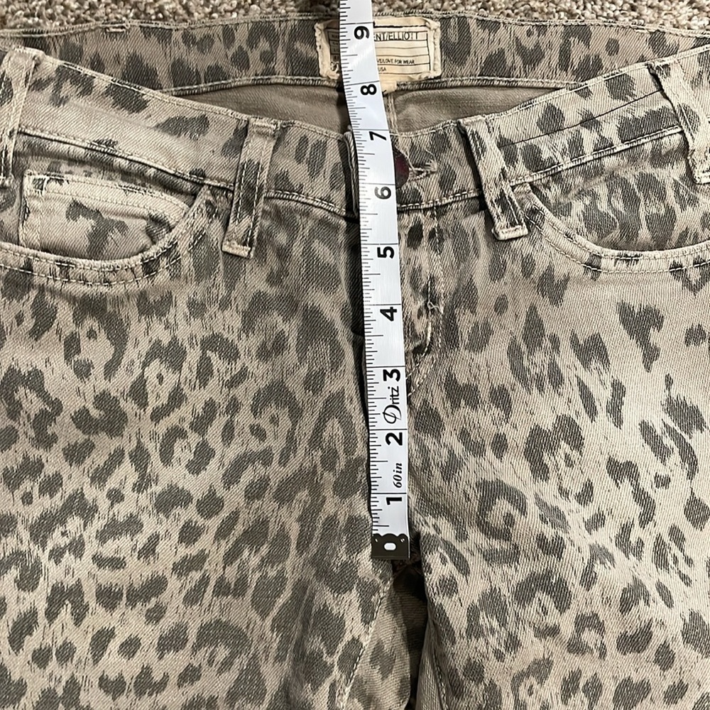 Current/Elliott The Stiletto in Grey Leopard Sz 24 - Picture 9 of 10